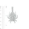Thumbnail Image 1 of 1/4 CT. T.W. Diamond Pavé Spider Necklace Charm in Sterling Silver