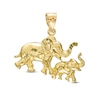 Thumbnail Image 0 of Mom and Baby Elephant Necklace Charm in 10K Gold Casting