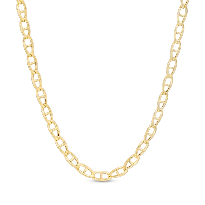3.45mm Mariner Chain Necklace in 10K Hollow Gold - 22"