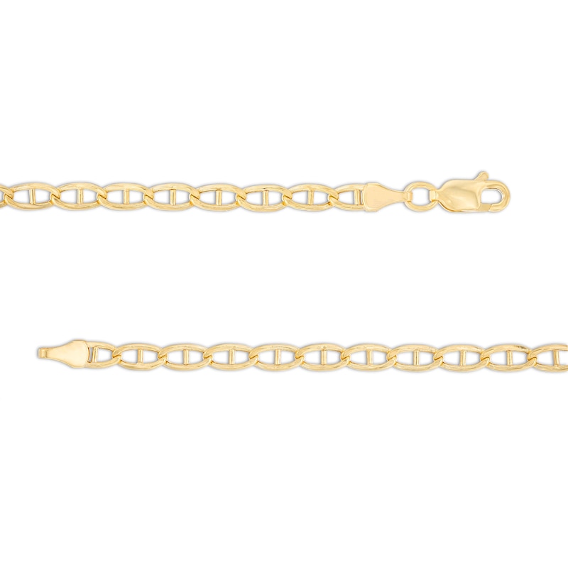 3.45mm Mariner Chain Necklace in 10K Hollow Gold - 22"