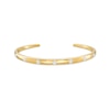 Thumbnail Image 0 of 1/10 CT. T.W. Diamond Bangle Bracelet in Sterling Silver with 14K Gold Plate