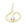 Thumbnail Image 0 of 1/20 CT. T.W. Diamond Snake Wrap Ring in Sterling Silver with 14K Gold Plate