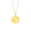 Thumbnail Image 1 of Diamond Accent Pisces Zodiac Disc Necklace in Sterling Silver with 14K Gold Plate - 18"
