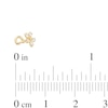 Thumbnail Image 1 of 14K Gold CZ Flower Nose Screw Stud - 20G 5/16"