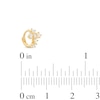 Thumbnail Image 1 of 14K Gold CZ Cross Hoop - 18G 1/4"