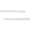 Thumbnail Image 1 of Made in Italy 4.4mm Diamond-Cut Mariner Chain Bracelet in Solid Sterling Silver - 7.5"