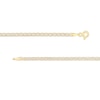Thumbnail Image 1 of 2.5mm Diamond-Cut Pavé Mariner Chain Anklet in 10K Semi-Solid Gold - 10"