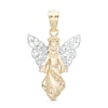 Thumbnail Image 0 of Filigree Wing Angel Necklace Charm in 10K Gold