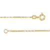 Thumbnail Image 1 of Made in Italy 1.3mm Fancy Figaro Chain Necklace in 10K Solid Gold - 18"