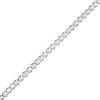 Thumbnail Image 0 of Sterling Silver Diamond-Cut Bead Chain Anklet Made in Italy