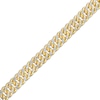 Thumbnail Image 0 of Made in Italy 4.7mm Diamond-Cut Double Curb Chain Bracelet in 10K Hollow Gold - 8.5"
