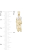 Thumbnail Image 1 of Small Saint Jude Two-Tone Necklace Charm in 10K Gold