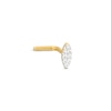 Thumbnail Image 0 of 14K Gold Diamond Accent Pavé Marquise L-Shaped Nose Stud - 18G 5/16"
