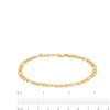 Thumbnail Image 1 of 4.4mm Figarucci Chain Bracelet in 10K Hollow Gold Bonded Sterling Silver - 8.5"
