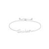 Thumbnail Image 0 of Personalized Name Bolo Bracelet in Sterling Silver - 7.5"