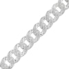 Thumbnail Image 0 of 1/6 CT. T.W. Diamond Link Chain Bracelet in Solid Sterling Silver - 7.5"