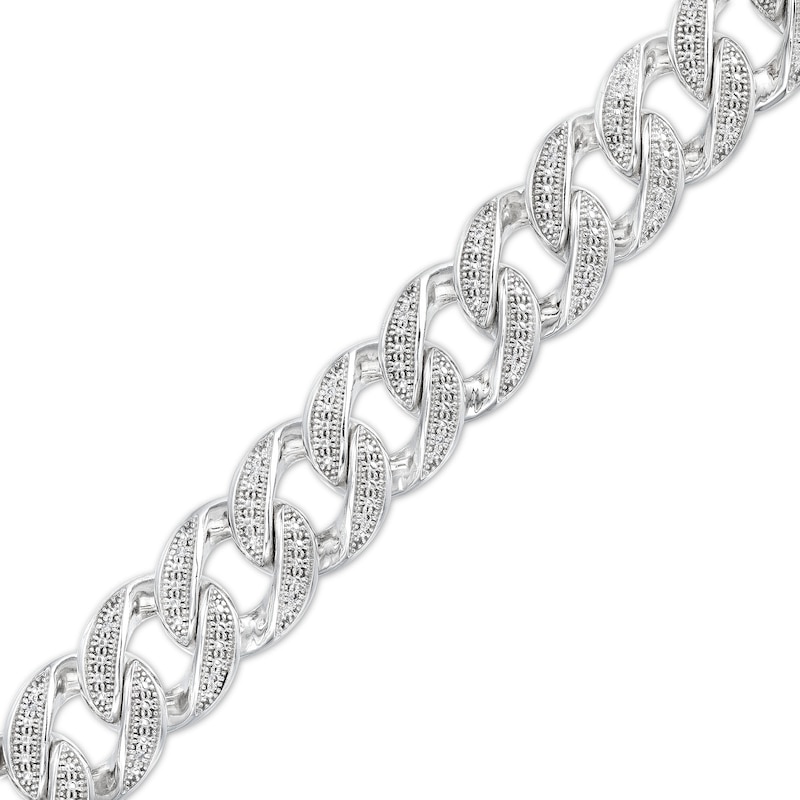 1/6 CT. T.W. Diamond Link Chain Bracelet in Solid Sterling Silver - 7.5"