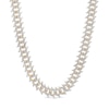 Thumbnail Image 0 of 1 CT. T.W. Diamond Spike Link Necklace in Sterling Silver with 14K Gold Plate - 20"