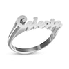 Thumbnail Image 0 of Name Flared Script Name Ring in Sterling Silver