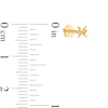Thumbnail Image 1 of 14K Gold Pisces Zodiac Stud - 18G 5/16"