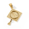 Thumbnail Image 2 of 10K Solid Gold Graduation Cap Two-Tone Necklace Charm