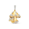 Thumbnail Image 0 of 1/6 CT. T.W. Diamond Multi-Mushroom Necklace Charm in Sterling Silver with 14K Gold Plate