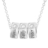 Thumbnail Image 0 of Sterling Silver Birthstone Three-Name Engravable Pendant