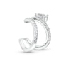 Thumbnail Image 0 of ​​​​​​​Sterling Silver CZ Round and Pear Ear Cuff