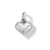 Thumbnail Image 0 of 10K Hollow White Gold Puffy Heart Charm