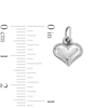 Thumbnail Image 3 of 10K Hollow White Gold Puffy Heart Charm