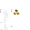 Thumbnail Image 2 of 10K Solid Gold CZ Lily of the Valley Studs