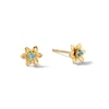 Thumbnail Image 0 of 10K Solid Gold CZ Daffodil Studs
