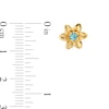 Thumbnail Image 2 of 10K Solid Gold CZ Daffodil Studs