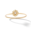 Thumbnail Image 0 of 10K Solid Gold CZ Daisy Ring