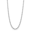 Thumbnail Image 0 of 10K Hollow White Gold Rope Chain - 22"