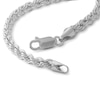 Thumbnail Image 1 of 10K Hollow White Gold Rope Chain Bracelet - 8"