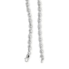 Thumbnail Image 1 of 10K Hollow White Gold Rope Chain - 24"