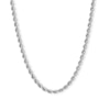 Thumbnail Image 0 of 10K Hollow White Gold Rope Chain - 26"
