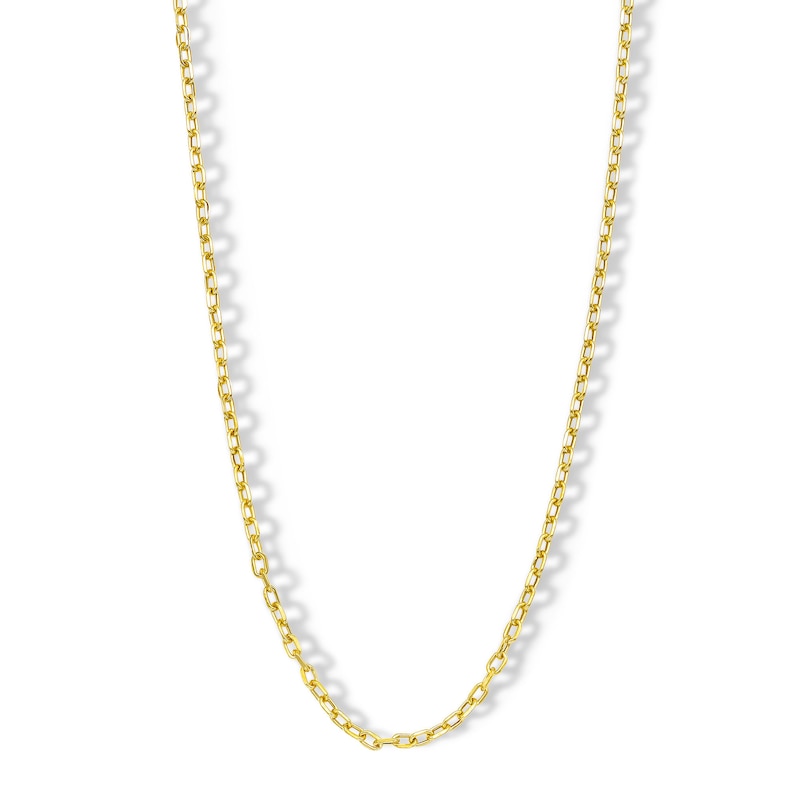10K Semi-Sold Gold Cable Chain