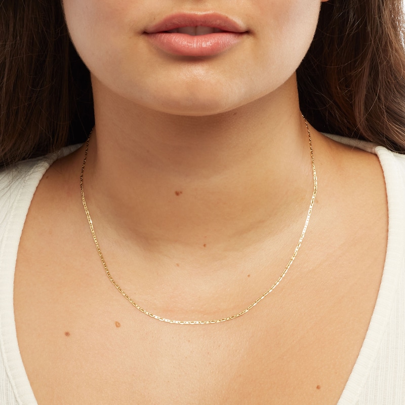 14K Hollow Gold Figaro Chain - 20"