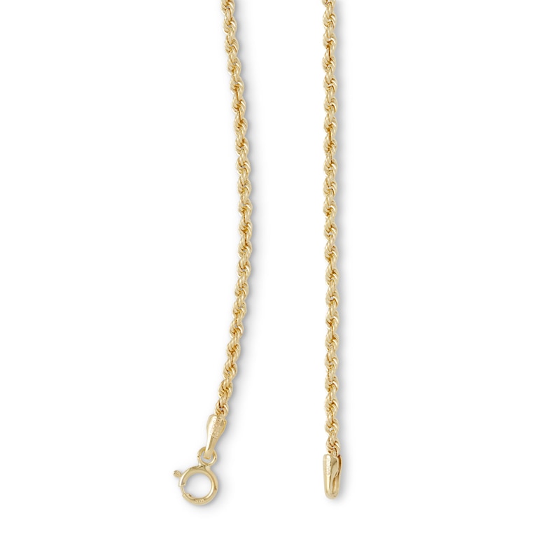 14K Hollow Gold Rope Chain - 18"