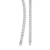 Thumbnail Image 1 of 10K Hollow White Gold Beveled Curb Chain - 20"
