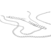 Thumbnail Image 1 of 10K Hollow White Gold Curb Chain - 26"