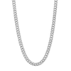 Thumbnail Image 0 of 10K Semi-Solid White Gold Cuban Chain - 22"