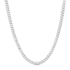 Thumbnail Image 0 of 10K Semi-Solid White Gold Cuban Chain - 22"