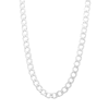 Thumbnail Image 0 of 10K Hollow White Gold Curb Chain - 22"