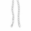 Thumbnail Image 1 of 10K Hollow White Gold Curb Chain - 22"