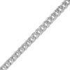 Thumbnail Image 1 of 10K Semi-Solid White Gold Cuban Chain - 20"
