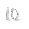 Thumbnail Image 0 of ​​​​​​​14K Solid White Gold Snap Hoops