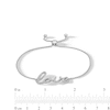 Thumbnail Image 2 of Sterling Silver Diamond Accent Love Bolo Bracelet